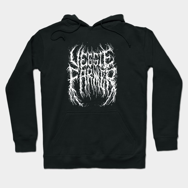 Veggie Farmer - Death Metal Logo Hoodie by Brootal Branding